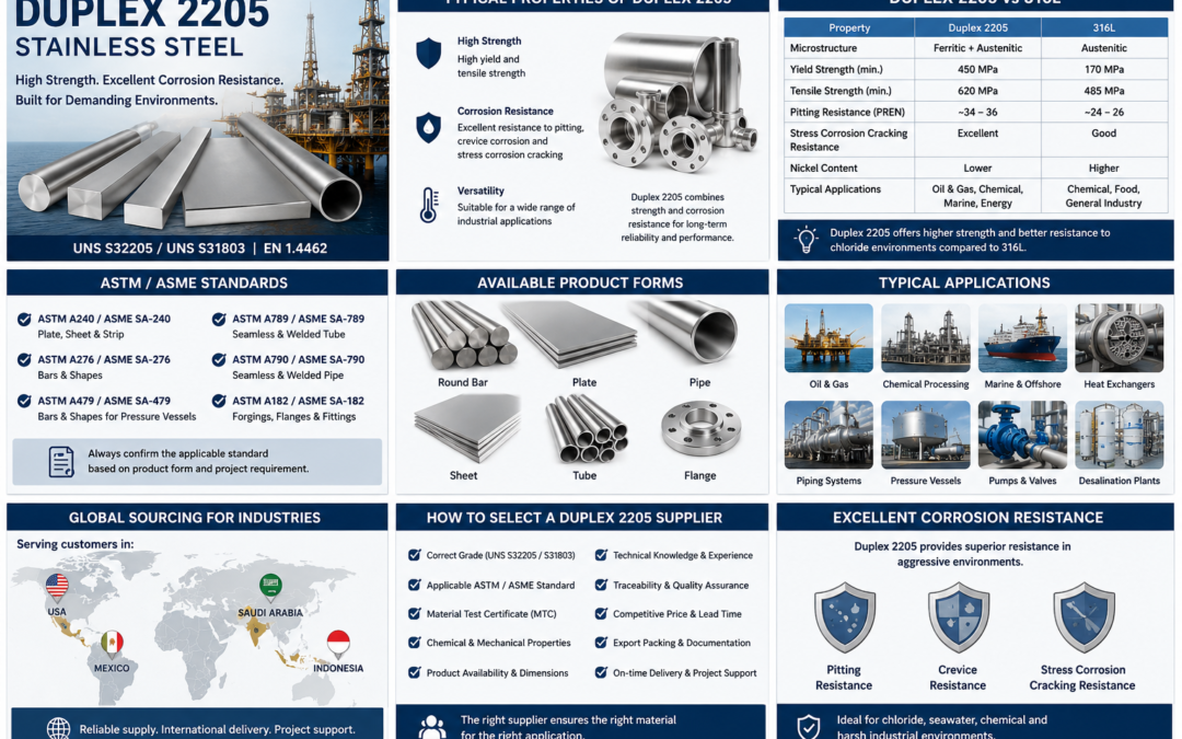 Duplex Stainless Steel AISI 2205 UNS S31803